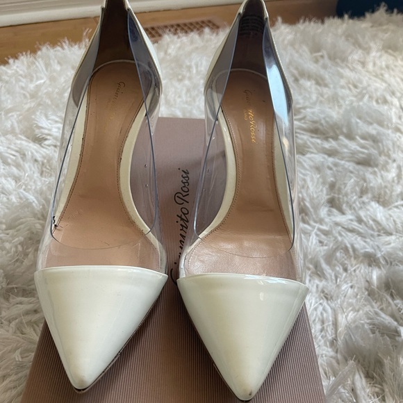 SOLD SOLD SOLD Size 11 Plexi 55 Pumps in White - Picture 2 of 6